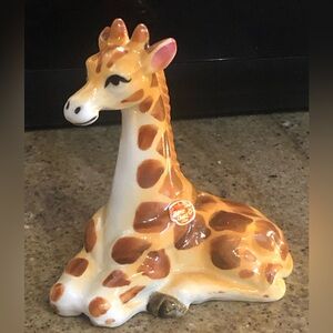 ARDCO DALLAS Giraffe -Bone China Figurine/ Cake Topper Vintage- 4" Tall